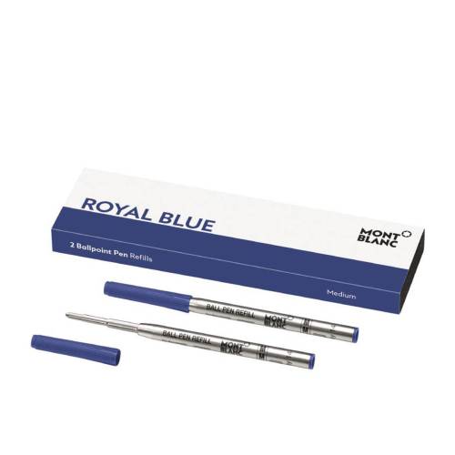 2 ballpoint pen refills (m) royal blue