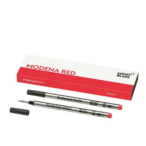 2 rollerball refills (m), modena red