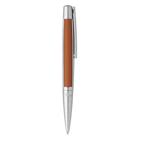 405715 perforated leather and palladium finish ballpoint pen