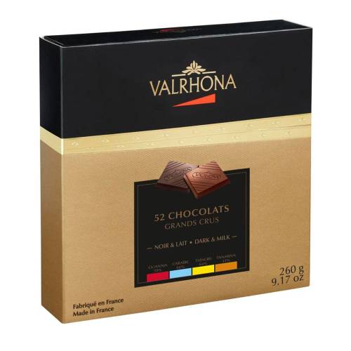 Valrhona 52 squares chocolates 260gr