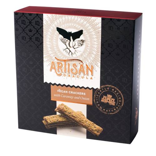 Artisan crackers caraway and onion 150 grame