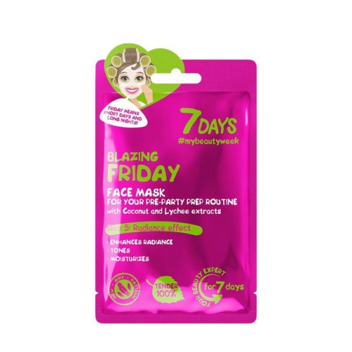Blazing friday - face sheet mask for your pre-party prep routine with coconut water & lychee 28 gr