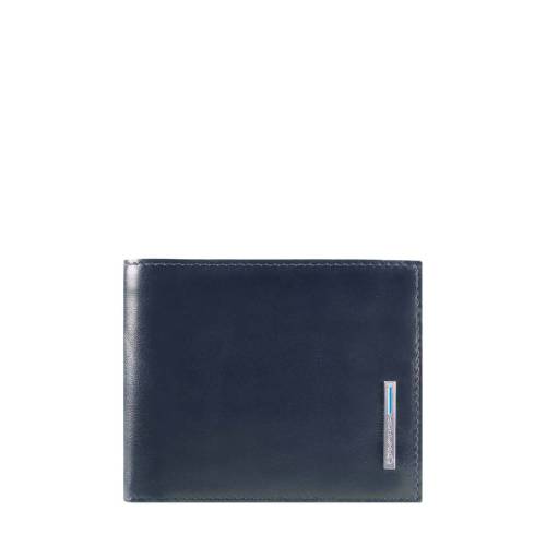 Blue square wallet with flip up id