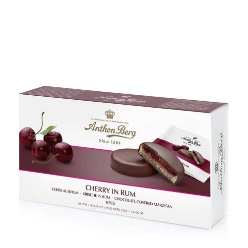 Cherry in rum marzipan 220 grame