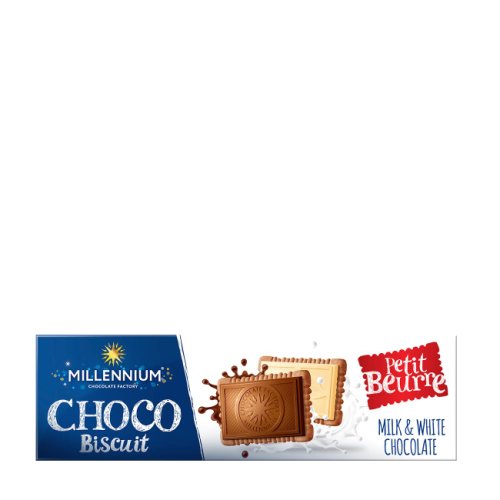 Choco biscuit milk & white 132gr