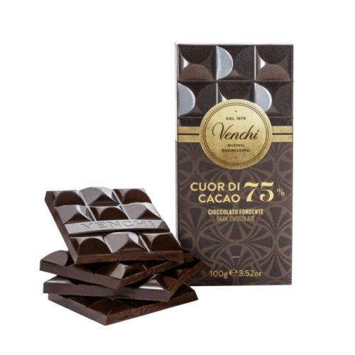 Dark chocolate bar 75% 100 gr