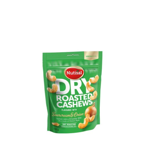 Dry roasted cashew sourcreme&onion 140 gr