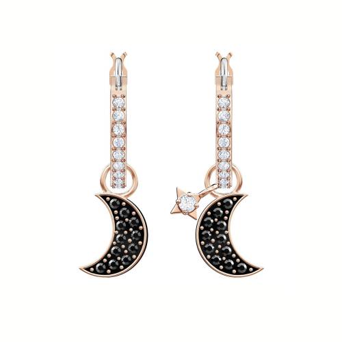 Duo moon hoop pierced earrings 5440458