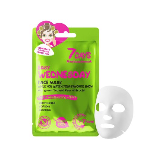 Easy wednesday - face sheet mask while you watch your favorite show with green tea & pear 28 gr