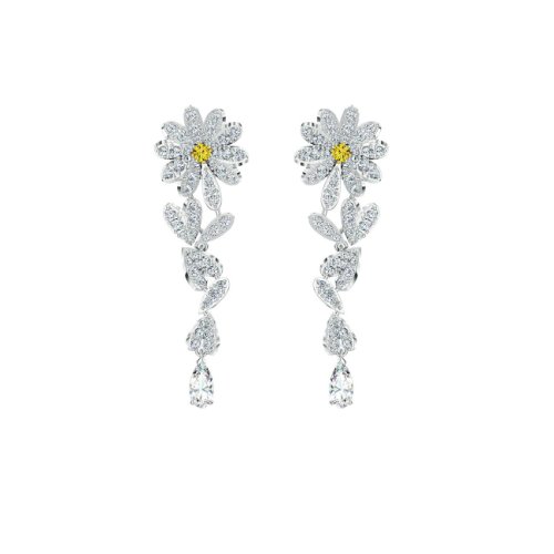Swarovski Eternal flower pierced earrings 5512655
