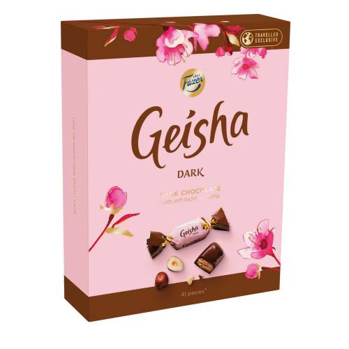 Geisha dark chocolate with crispy hazelnut filling 295 grame