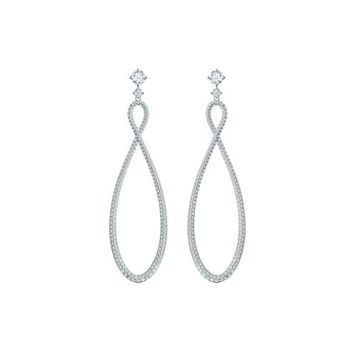 Swarovski Infinity hoop pierced earrings 5518878