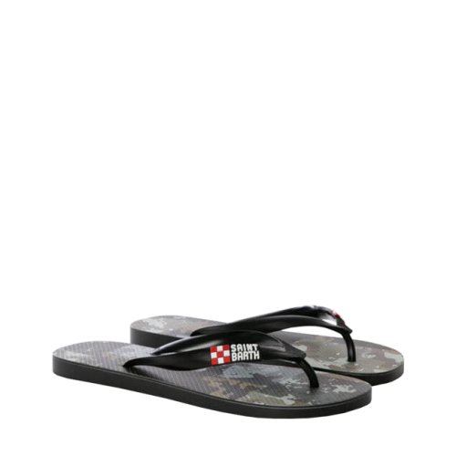 Man flip flops with camouflage patch 42/43