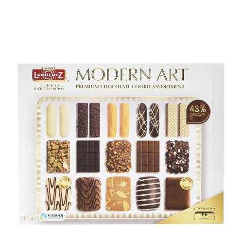 Modern art - premium chocolate cookie assortment 500 grame