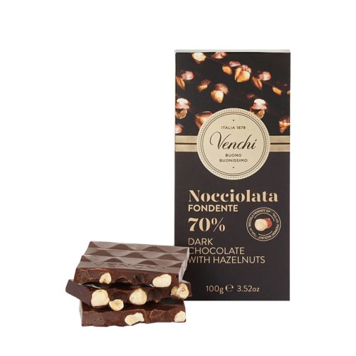 Nocciolata fondente 70% dark chocolate with hazelnuts 100 gr
