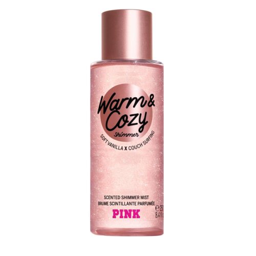 Pink body warm and cozy shimmer mist 250ml