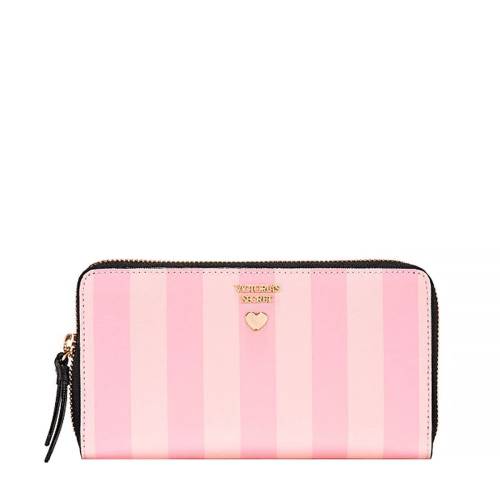 Pink stripe wallet