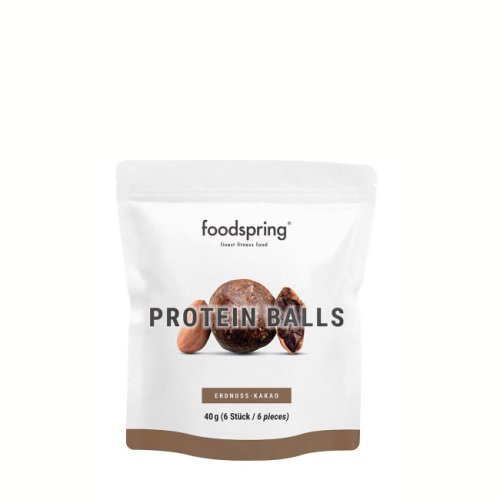 Protein snack balls with peanuts and dark cocoa 40gr
