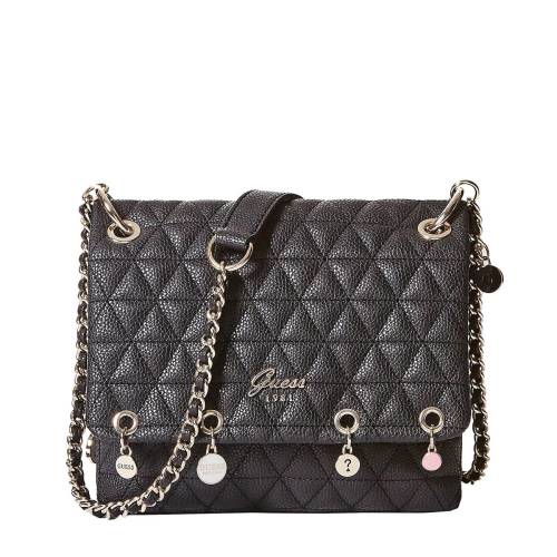 Quilted-look crossbody bag