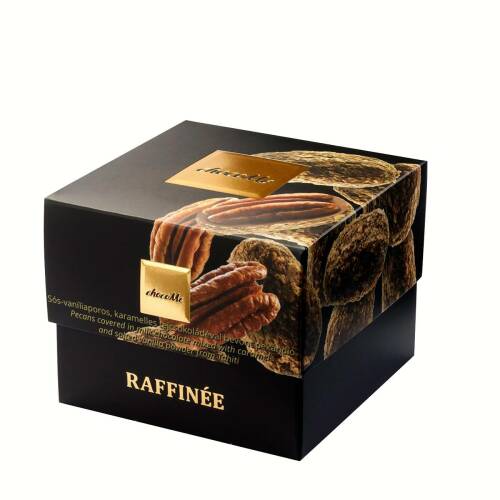Rafinee choc dragee with pecan nuts and caramel 120gr