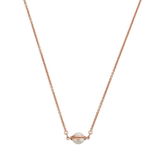 Rose gold-tone sterling silver pendant necklace eg3532221