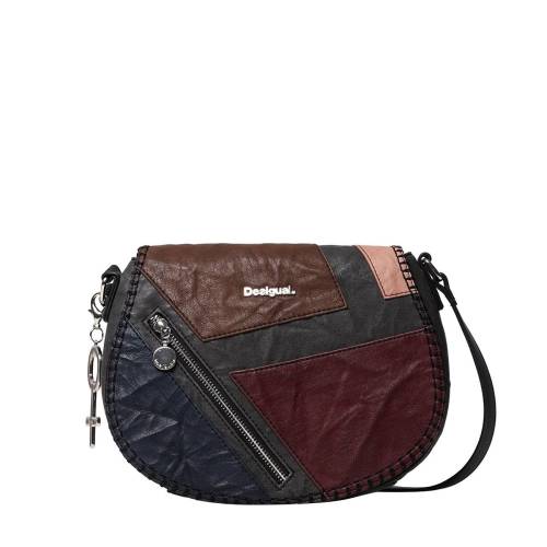 Sling bag with flap zipper
