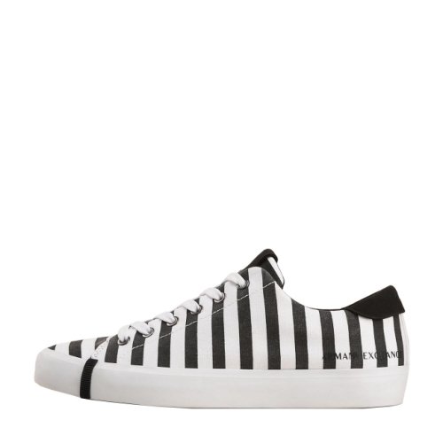 Striped canvas low-top sneaker 38,5
