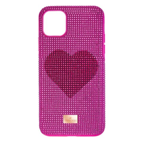 V crystalgram heart smartphone case with bumper - iphone 11 pro max