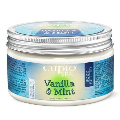 Cupio unt de corp organic vanilla&mint 250ml