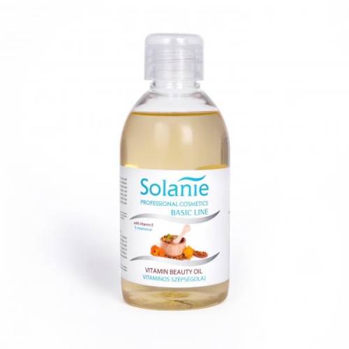 Solanie basic line ulei de masaj cu vitamine pentru fata si corp 250 ml