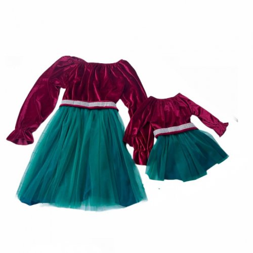 Set rochii stilizate traditional mama si fiica 71