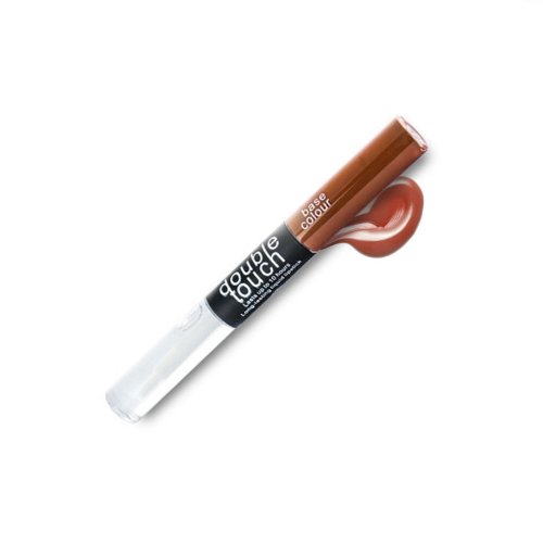 Lip gloss rezistent la transfer mat, long lasting double touch #15 - carmel sweetness