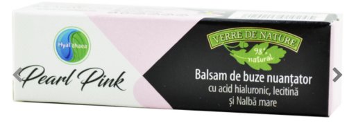Balsam de buze nuantator cu acid hialuronic pearl pink 4.8g - manicos