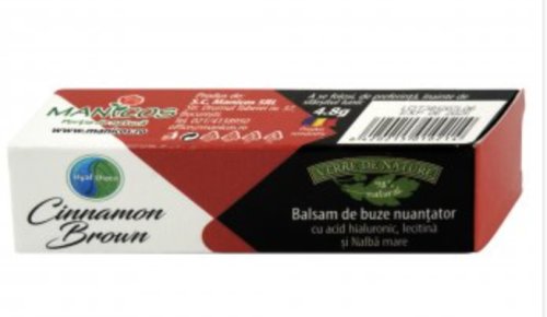 Balsam de buze nuantator hyal'thaea cinnamon brown, 4.8g - manicos