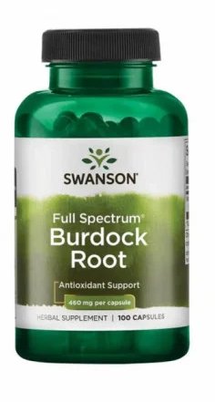 Burdock root (radacina de brusture) 460 mg, 100 capsule - swanson