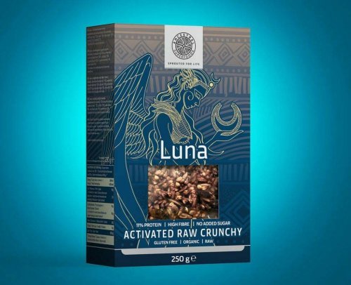 Crunchy cu seminte activate, raw, eco-bio 250g, luna