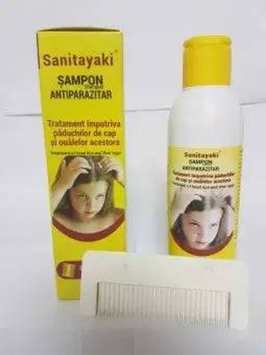 Sanitayaki sampon antiparazitar 125ml + pieptene paraziti, turda