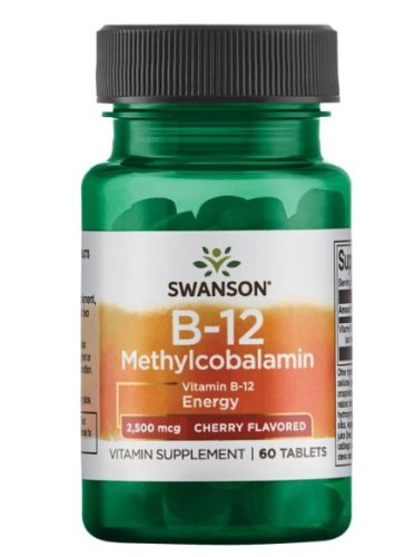 Vitamin b12 methylcobalamin 2500 mcg, 60 tablete - swanson