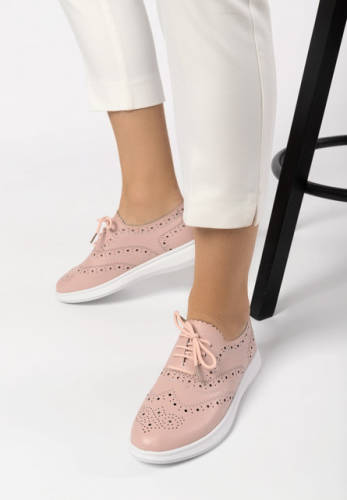 Pantofi casual angelonia roz