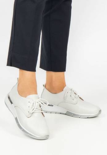 Pantofi casual lamington albi