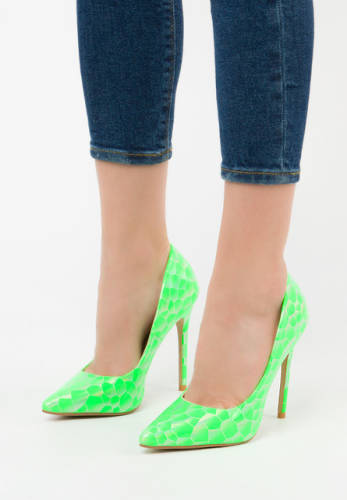 Pantofi stiletto sirelori verzi