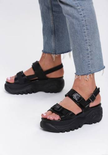Sandale cu platforma brienne negre