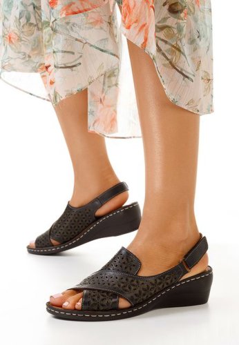 Sandale cu platforma maricia negre