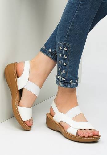 Sandale dama sabadell albe