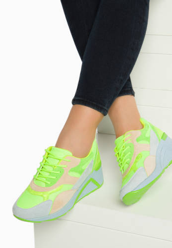 Sneakers cu platforma tulsa verzi