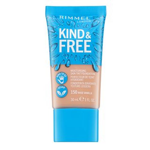 Rimmel london kind   free moisturising skin tint foundation 150 fond de ten lichid pentru o piele luminoasă și uniformă 30 ml