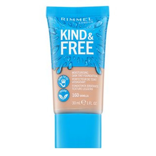 Rimmel london kind   free moisturising skin tint foundation 160 fond de ten lichid pentru o piele luminoasă și uniformă 30 ml