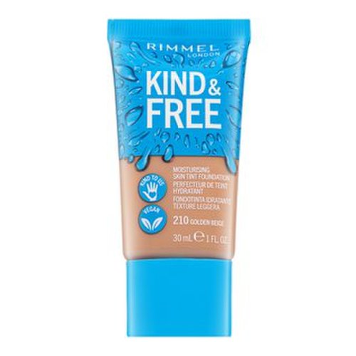Rimmel london kind   free moisturising skin tint foundation 210 fond de ten lichid pentru o piele luminoasă și uniformă 30 ml