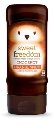 Sirop de ciocolata Sweet Freedom, choc shot, orange spice, 320 g