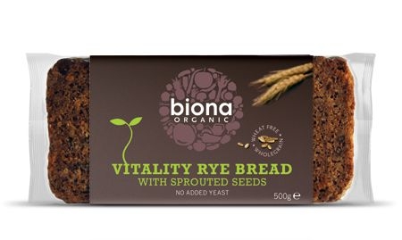 Biona Paine integrala de secara vitality cu seminte germinate eco 500g